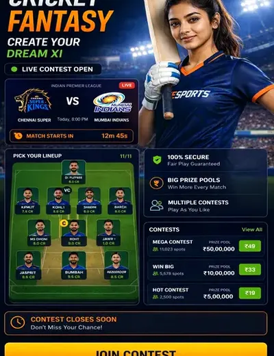 Rs9club (rs 9 club) fantasy cricket & matchday visual 3